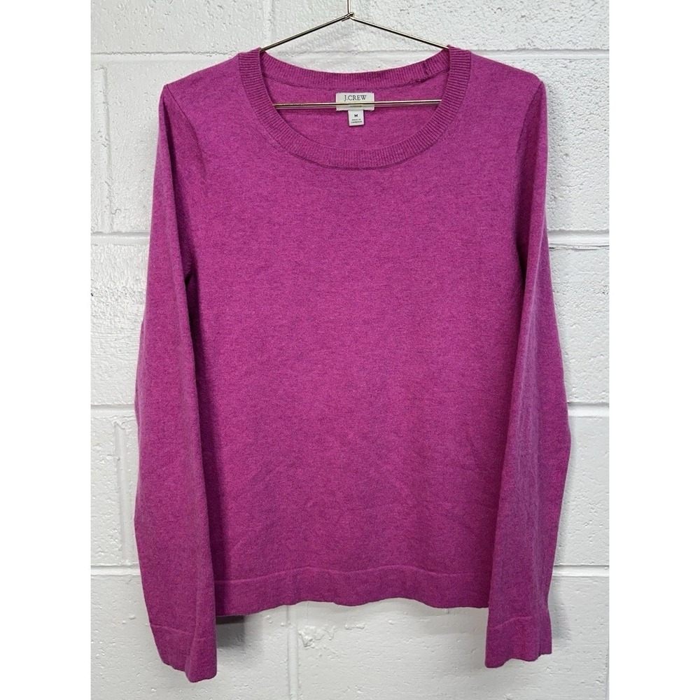 J.Crew‎ Teddie Sweater Pink Cotton Wool Blend / Women's Medium